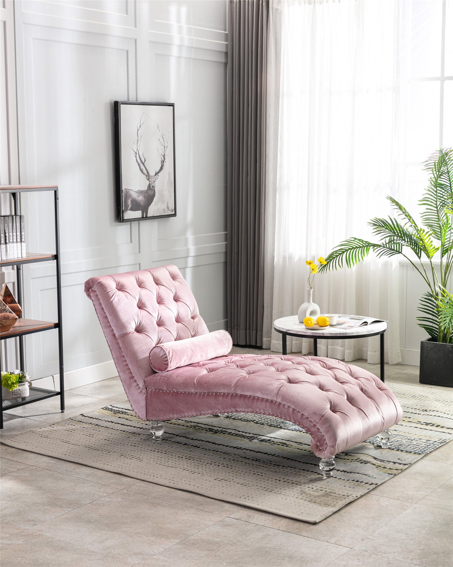 Leisure concubine sofa with acrylic feet