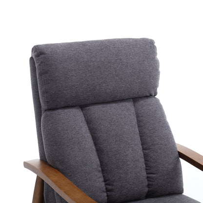 Wood Frame Armchair, Modern Accent Chair Lounge Chair for Living Room