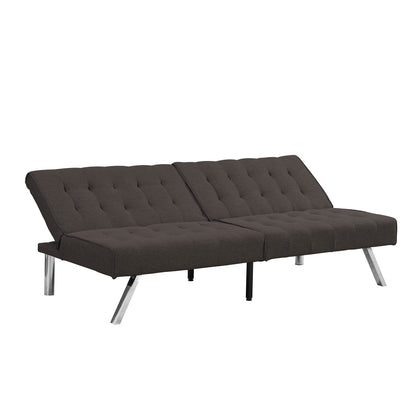 WOOD FRAME, STAINLESS LEG, FUTON, SOFA BED Espresso