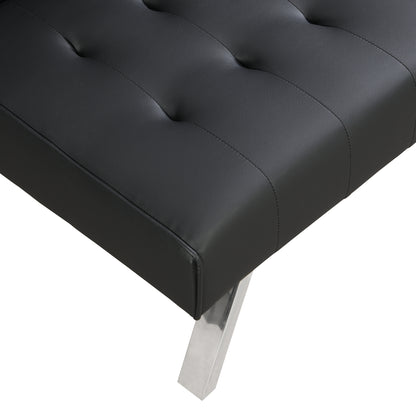 Sofa bed black pvc