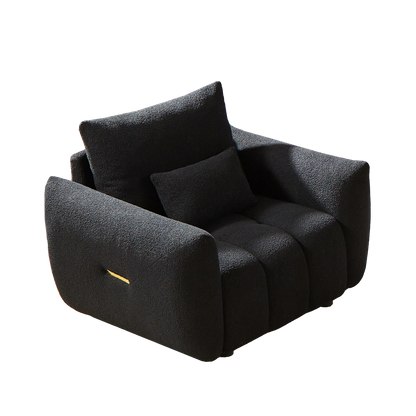 39.7'' Teddy Fabric Sofa, Modern Lounge Chair for Apartment, Office, Living Room and Bedroom