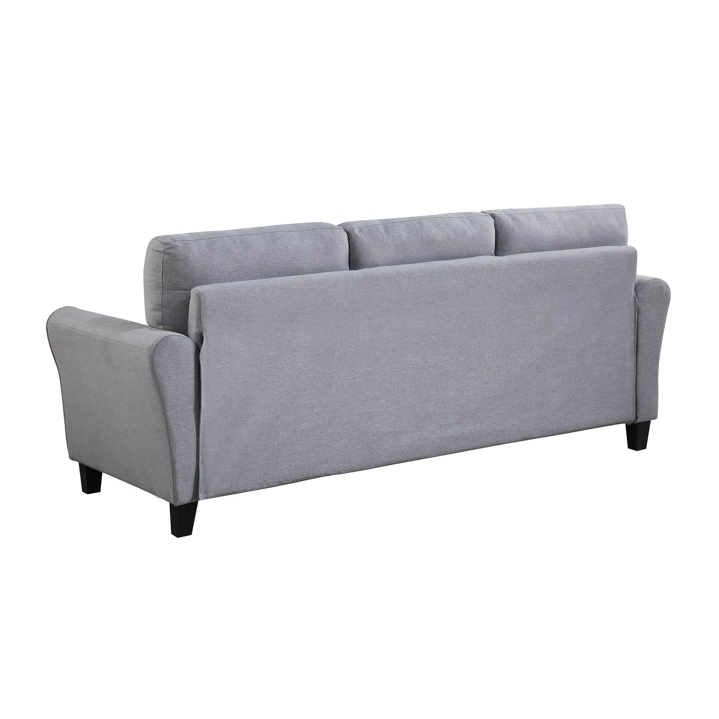 79.9" Modern Living Room Sofa Linen Upholstered Couch Furniture for Home or Office,Light Grey*Blue,(3-Seat)