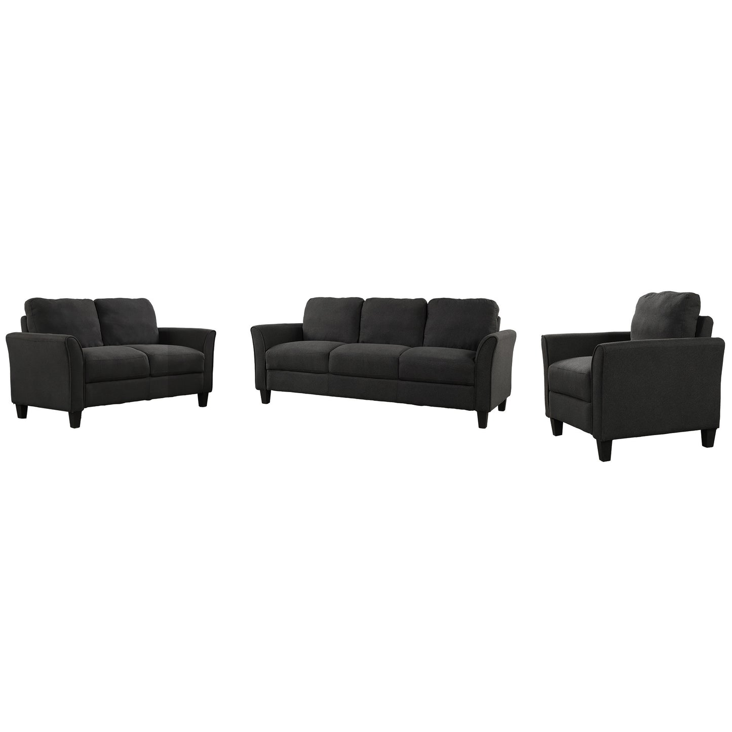 U_STYLE Polyester-blend 3 Pieces Sofa Set