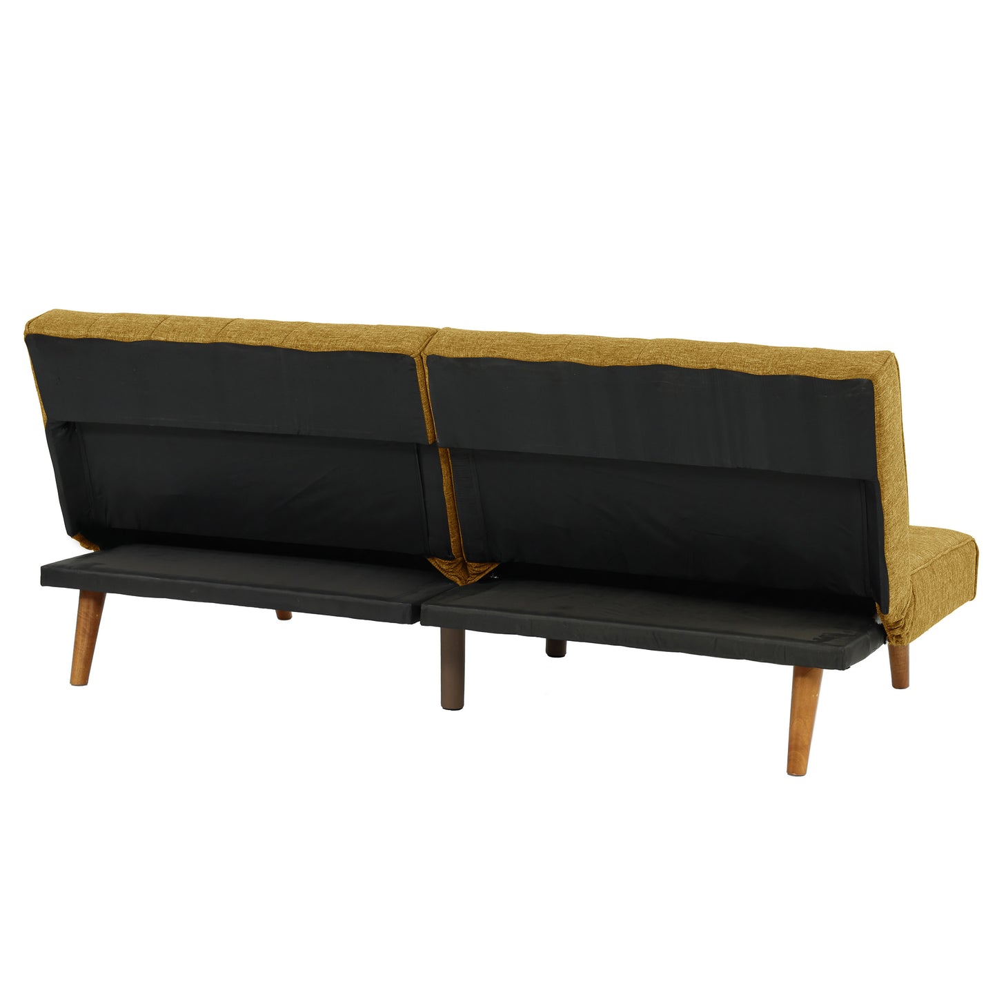 ADJUSTABLE SOFA in Black Faux Leather