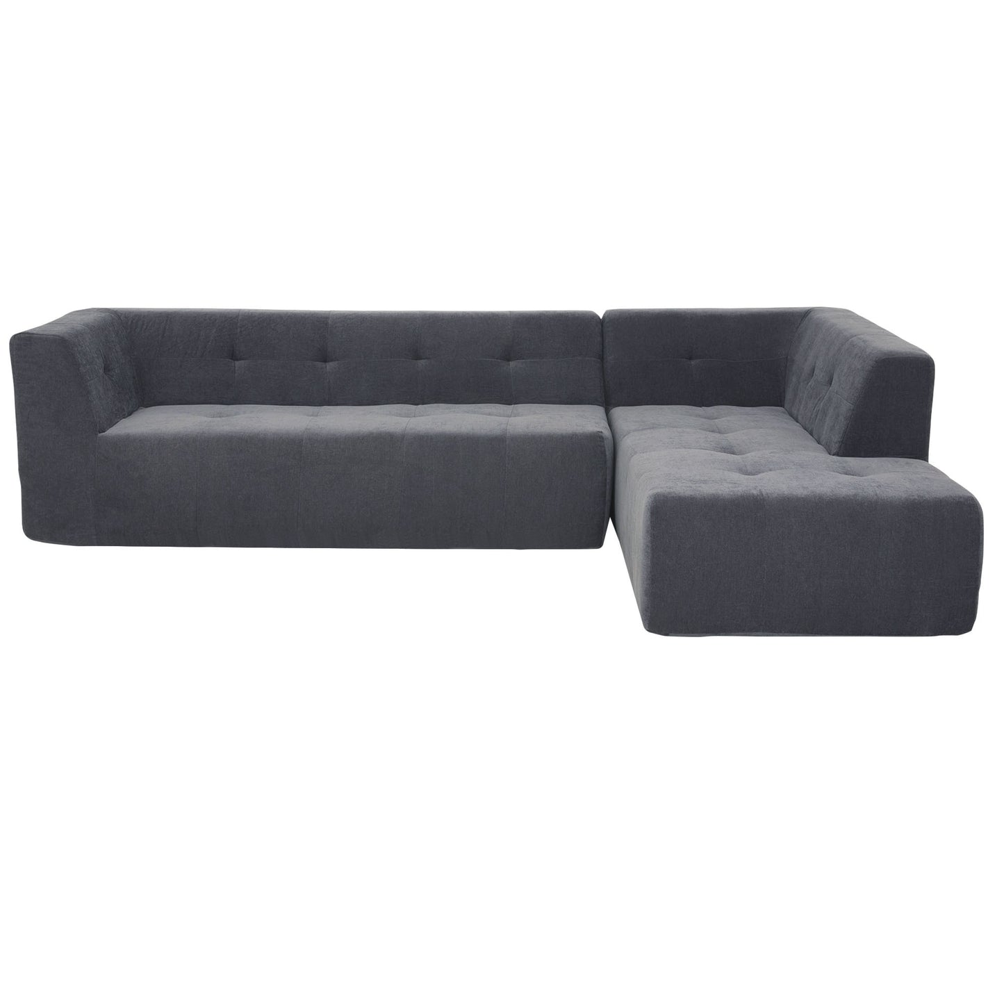 110.2*72.8" Modular Modular Combination Living Room Sofa Set, Modern Minimalist Sofa, Living Room Upholstered Sofa Bed, Bedroom, 3pcs Computer Free Combination, L-Shaped,Dark Grey