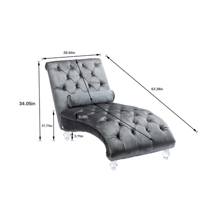 Leisure concubine sofa with acrylic feet