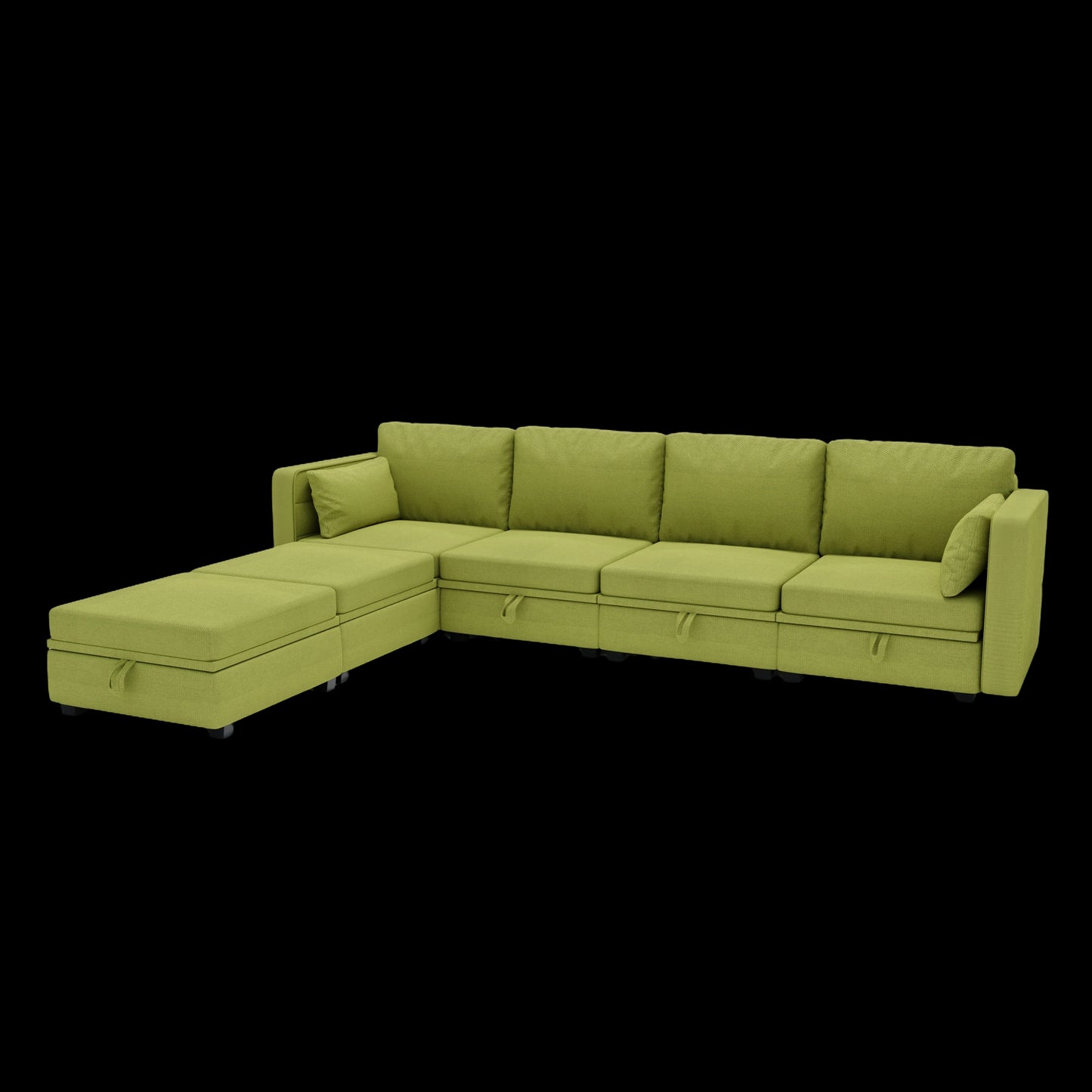 Modular Sectional Sofa U Shaped Modular Couch with Reversible Chaise Modular Sofa Sectional Couch with Storage Seats