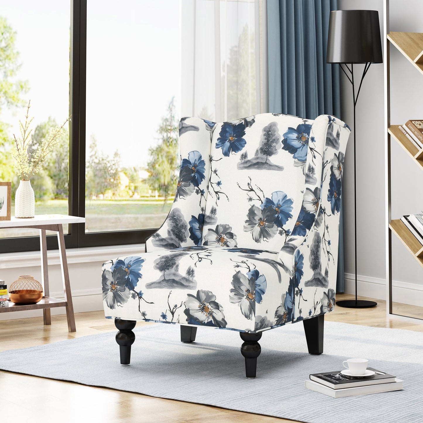 HI-BACK CLUB CHAIR, High-Back Fabric Club Chair, Print