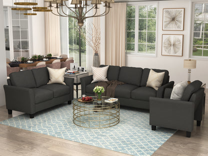 U_STYLE Polyester-blend 3 Pieces Sofa Set