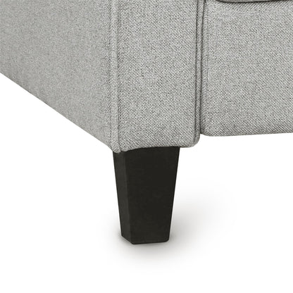 Living Room Furniture Armrest Single Sofa  and Loveseat Sofa (Light Gray)