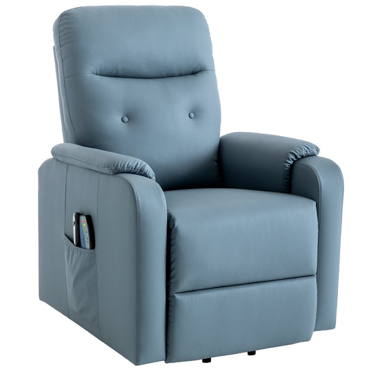 Massage Recliner Chair Electric Power Lift Chairs with Side Pocket, Adjustable Massage and Heating Function for Adults and Seniors, Squirrel grey