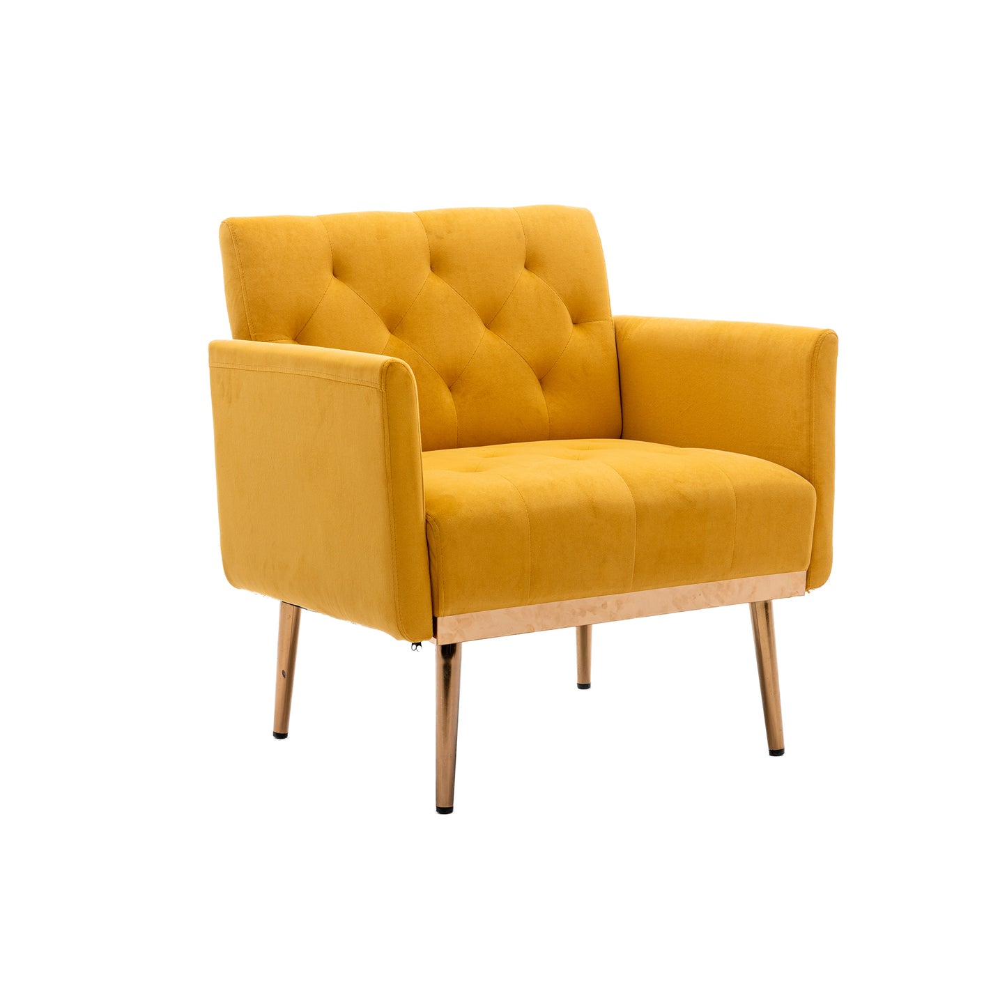 Accent Chair,leisure single sofa with Rose Golden feet