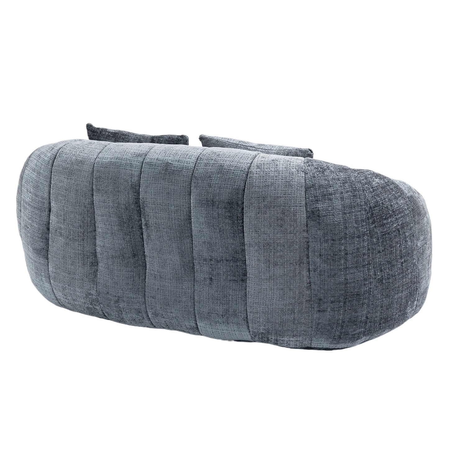 Bean Bag sofa Lazy Sofa Durable Comfort Lounger High Back Bean Bag Chair Couch for Adults and Kids, Indoor & Outdoor, Accent Floor Soft Lounge Chair (Gray chenille)