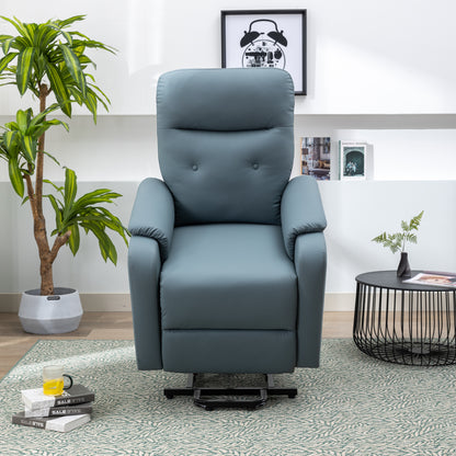 Massage Recliner Chair Electric Power Lift Chairs with Side Pocket, Adjustable Massage and Heating Function for Adults and Seniors, Squirrel grey