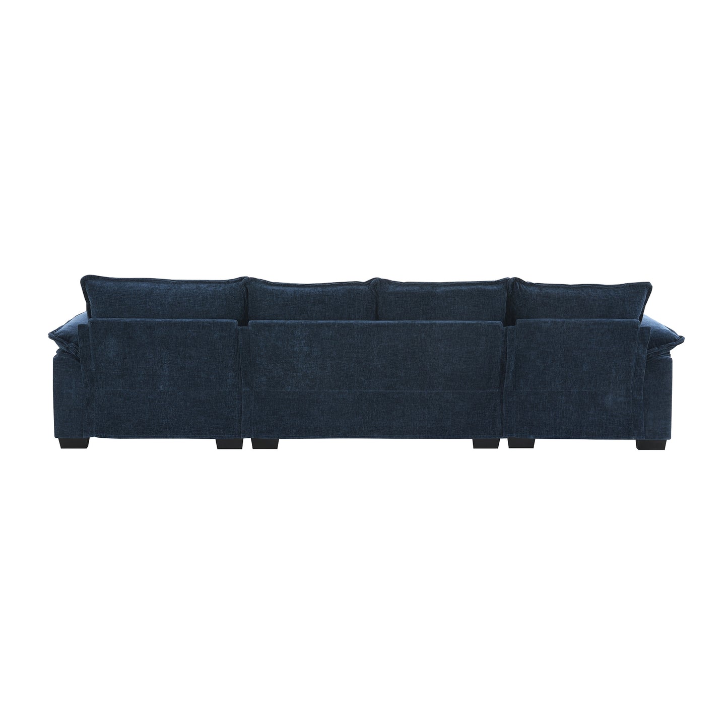 118*55" Modern L-shaped Chenille Cloud Sofa with Double Seat Cushions,5-seat Upholstered Indoor Furniture,Sleeper Sofa Couch with Chaise Lounge for Living Room,Apartment,3 Colors