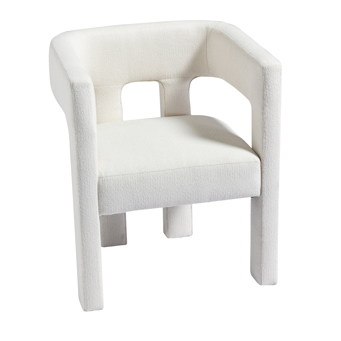 Contemporary Designed Fabric Upholstered Accent Chair Dining Chair for Living Room, Bedroom, Dining Room, Beige