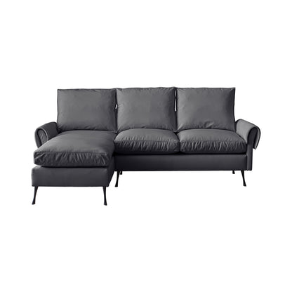 81"Modern Sectional Technical leather L-Shaped Sofa Couch with Reversible Chaise Lounge