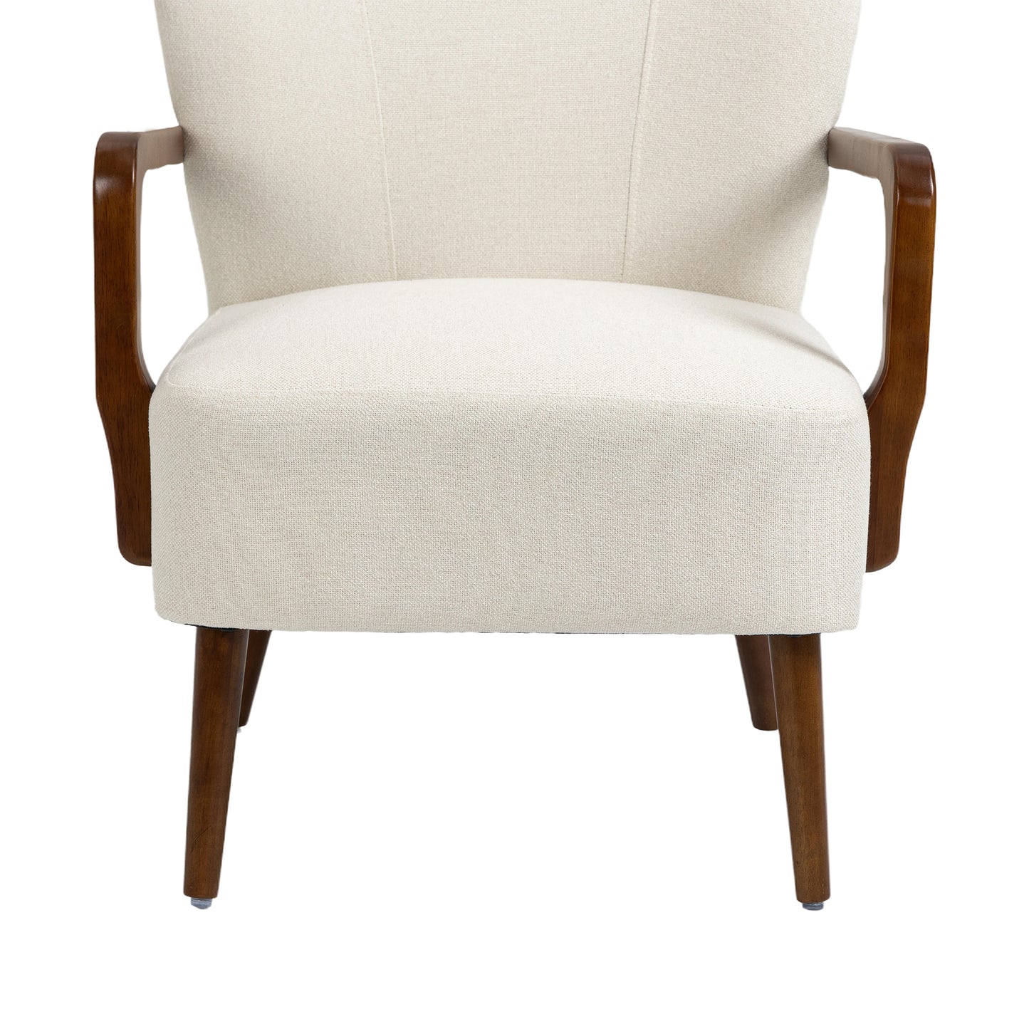 Wood Frame Armchair, Modern Accent Chair Lounge Chair for Living Room