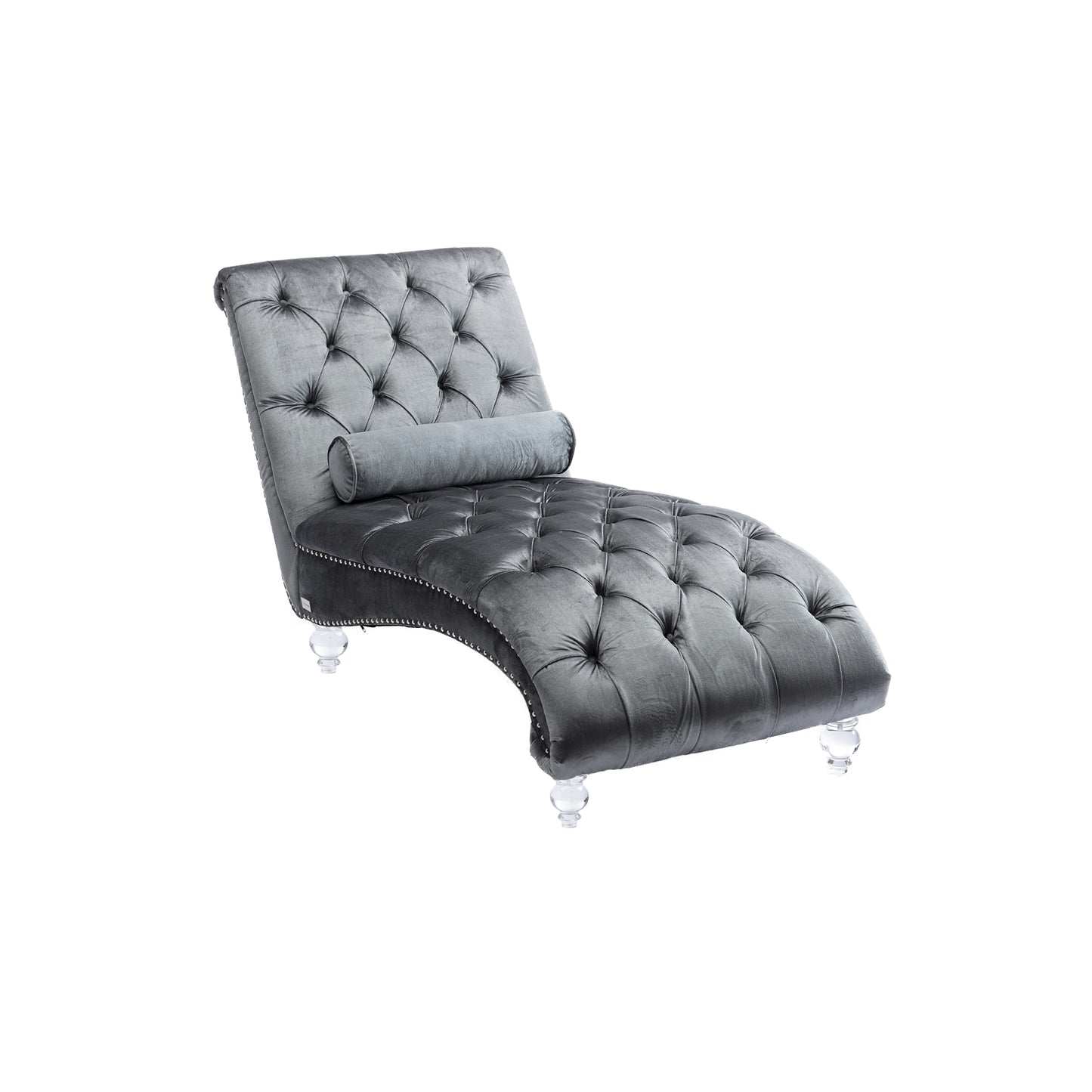 Leisure concubine sofa with acrylic feet