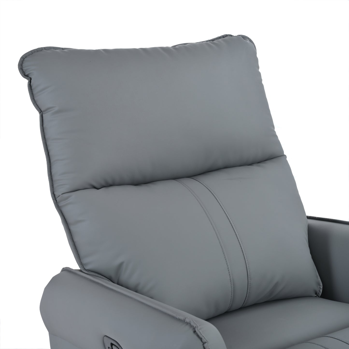 Rocking Recliner Chair,360 Degree Swivel Nursery Rocking Chair,Glider Chair,Modern Small Rocking Swivel Recliner Chair for Bedroom,Living Room Chair Home Theater Seat,Side Pocket(Blue-gray)