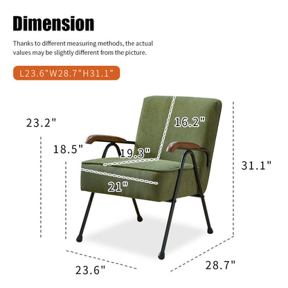 Pattern Colorful Fabric Armchair, Modern Accent Chair High Back, Living Room Chairs with Metal Legs and Soft Padded, Sofa Chairs for Home Office,Bedroom,Dining Room