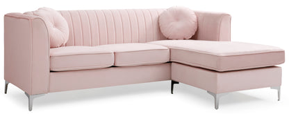 Furniture Delray G794B-SC Sofa Chaise ( 3 Boxes), PINK