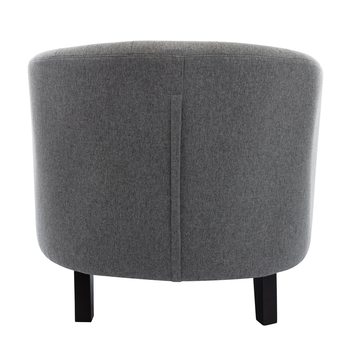 Linen Fabric Tufted Barrel ChairTub Chair for Living Room Bedroom Club Chairs