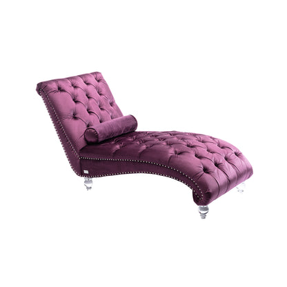 Leisure concubine sofa with acrylic feet