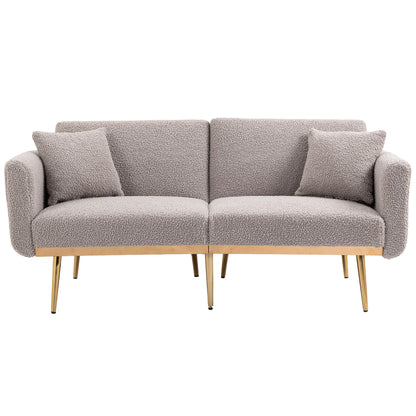 Velvet Sofa, Accent sofa .loveseat sofa with metal feet