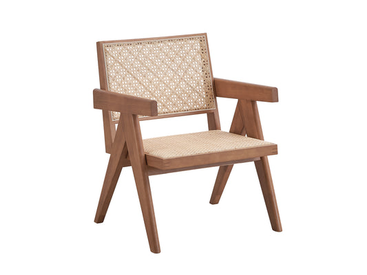 Accent Chair, Rattan & Natural Finish AC02375