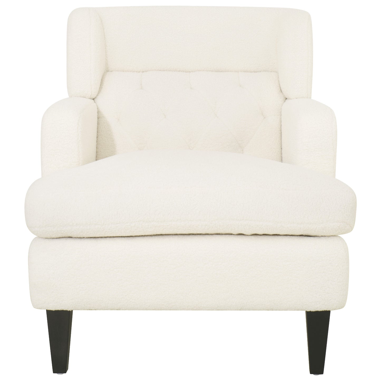 Upholstered Accent Chair Tufted Armchair for Living Room and Bedroom, Beige