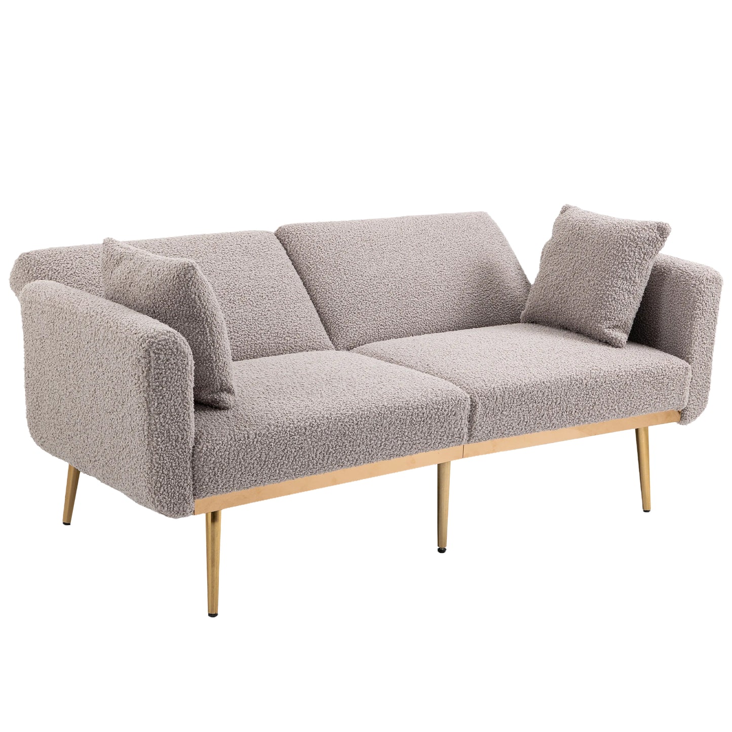 Velvet Sofa, Accent sofa .loveseat sofa with metal feet