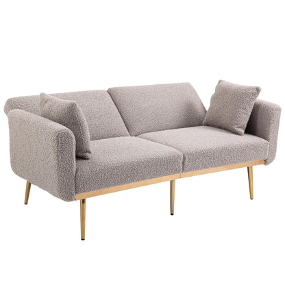 Velvet Sofa, Accent sofa .loveseat sofa with metal feet