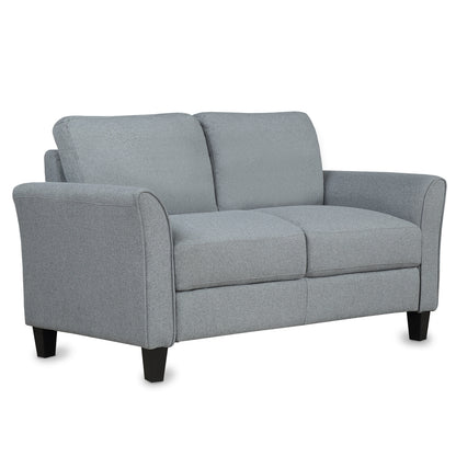 Living Room Furniture Love Seat Sofa Double Seat Sofa (Loveseat Chair)(Gray)