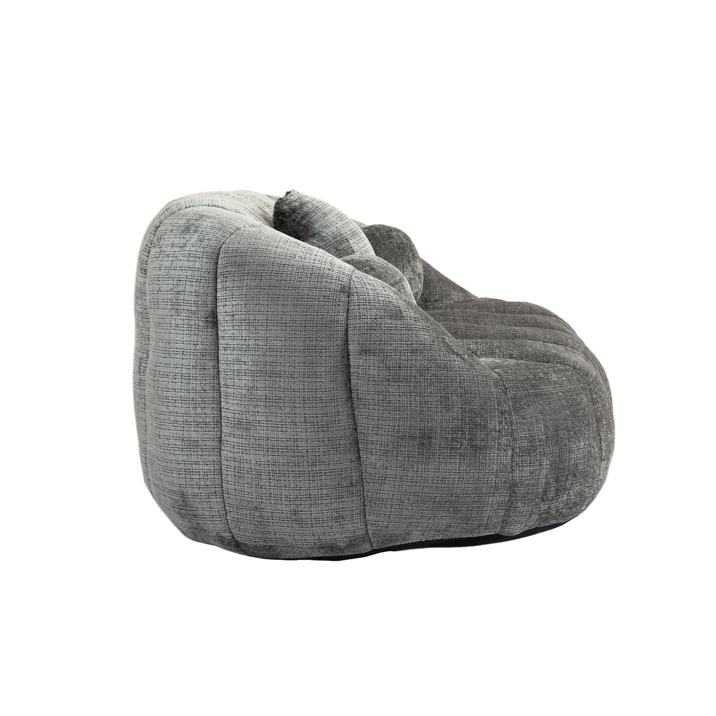 Bean Bag sofa Lazy Sofa Durable Comfort Lounger High Back Bean Bag Chair Couch for Adults and Kids, Indoor & Outdoor, Accent Floor Soft Lounge Chair (Gray chenille)