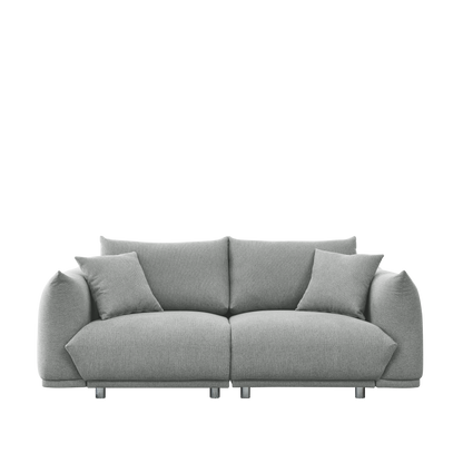 78.8'' Modern Couch for Living Room Sofa,Solid Wood Frame and Stable Metal Legs, 2 Pillows, Sofa Furniture for Apartment