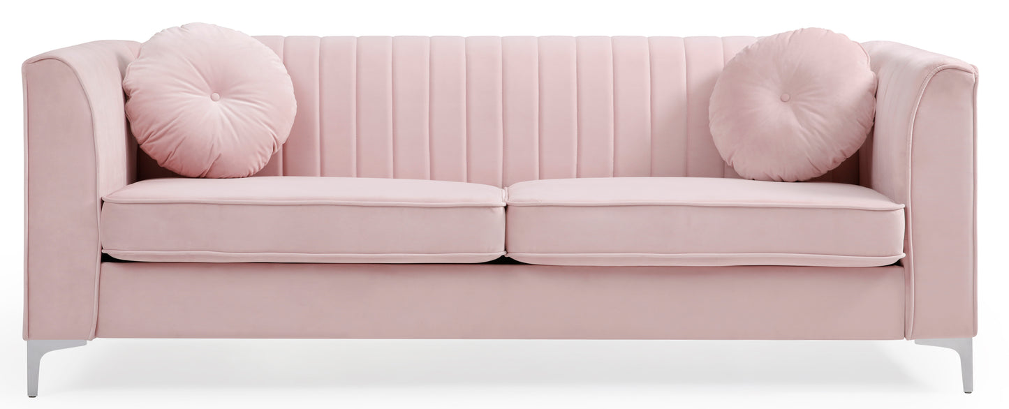 Furniture Delray G794A-S Sofa ( 2 Boxes ), PINK