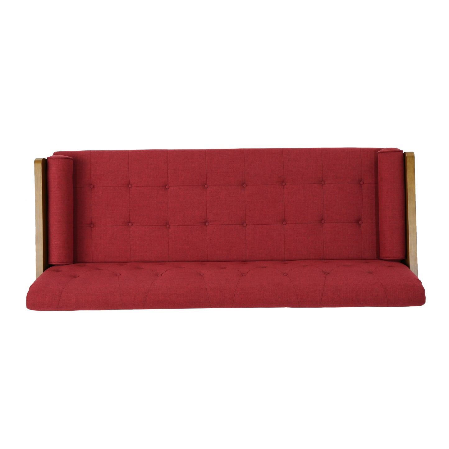 Mid Century Modern Tufted Fabric Sofa