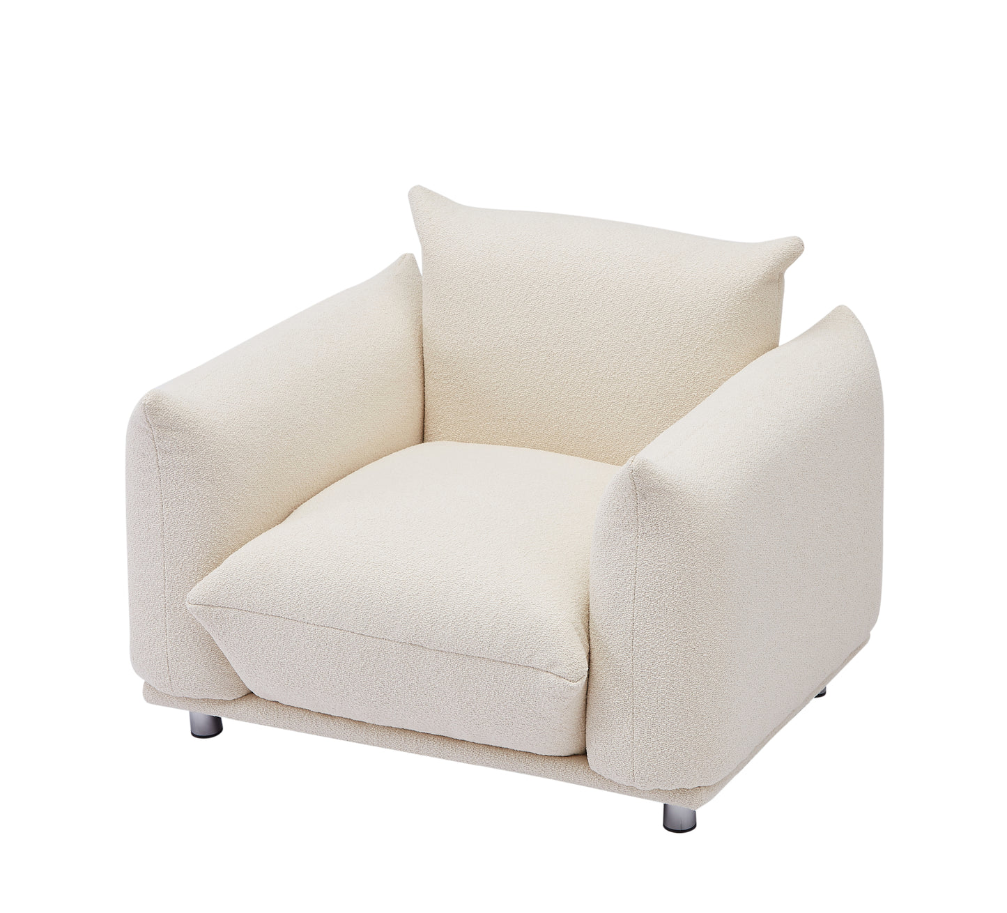 Accent Chair Single Sofa 42"W Accent Chair for Bedroom Living room Apartment, Beige