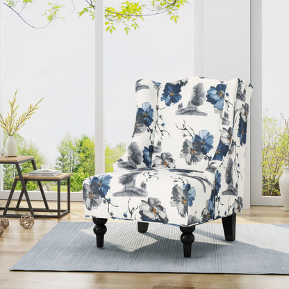 HI-BACK CLUB CHAIR, High-Back Fabric Club Chair, Print