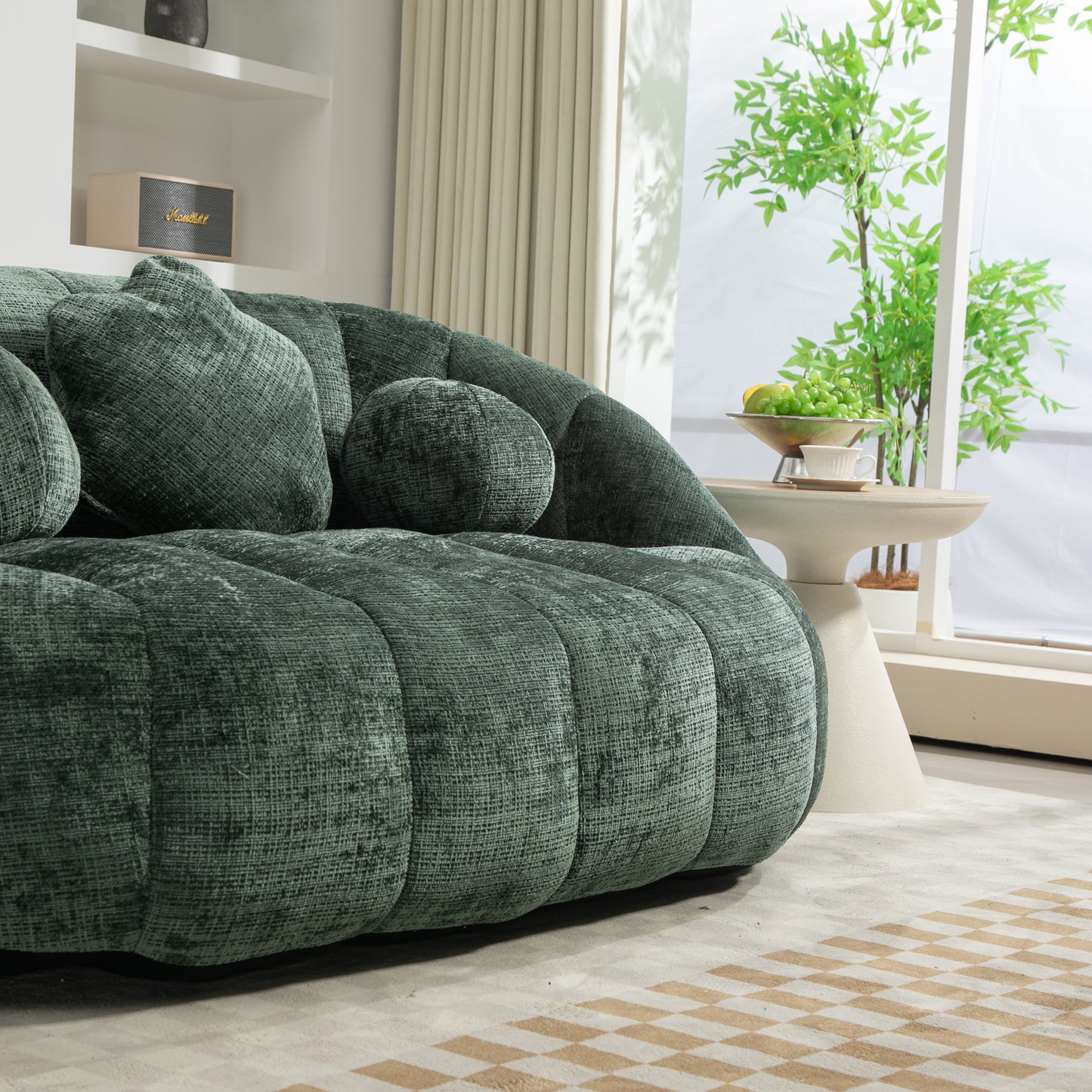 Bean Bag sofa Lazy Sofa Durable Comfort Lounger High Back Bean Bag Chair Couch for Adults and Kids, Indoor & Outdoor, Accent Floor Soft Lounge Chair (Emerald chenille)