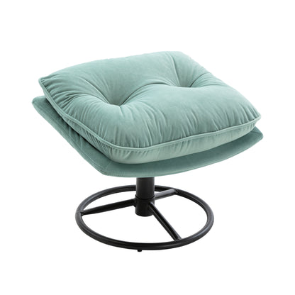 Accent chair TV Chair Living room Chair with Ottoman-TEAL