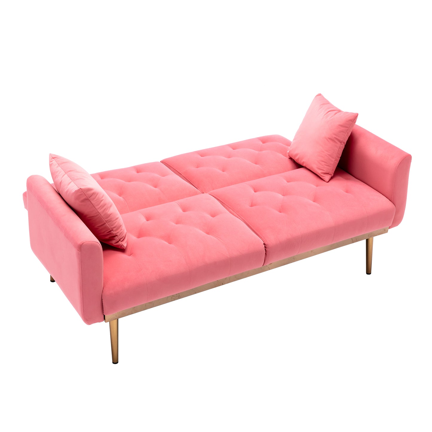 Velvet Sofa, Accent sofa .loveseat sofa with metal feet