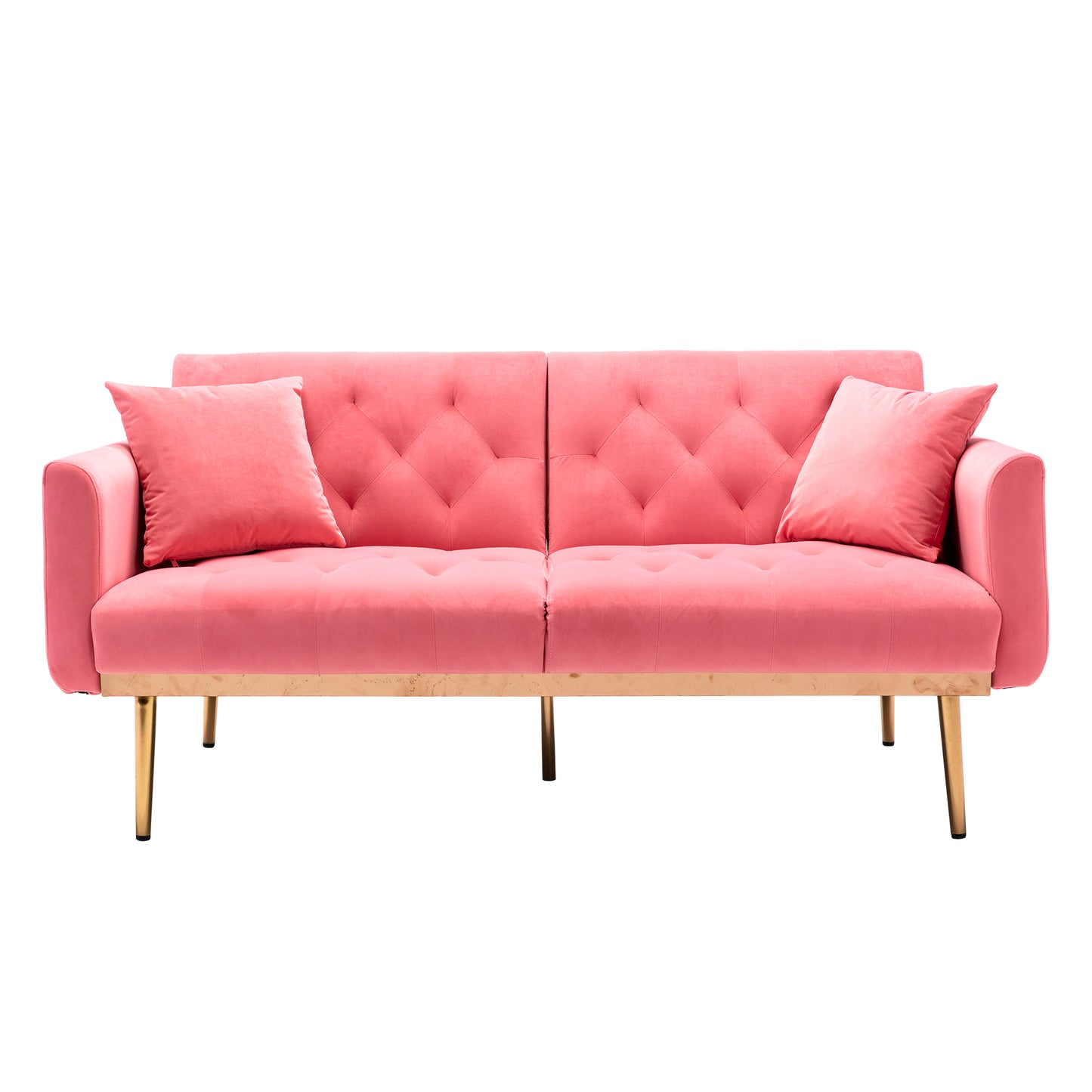 Velvet Sofa, Accent sofa .loveseat sofa with metal feet