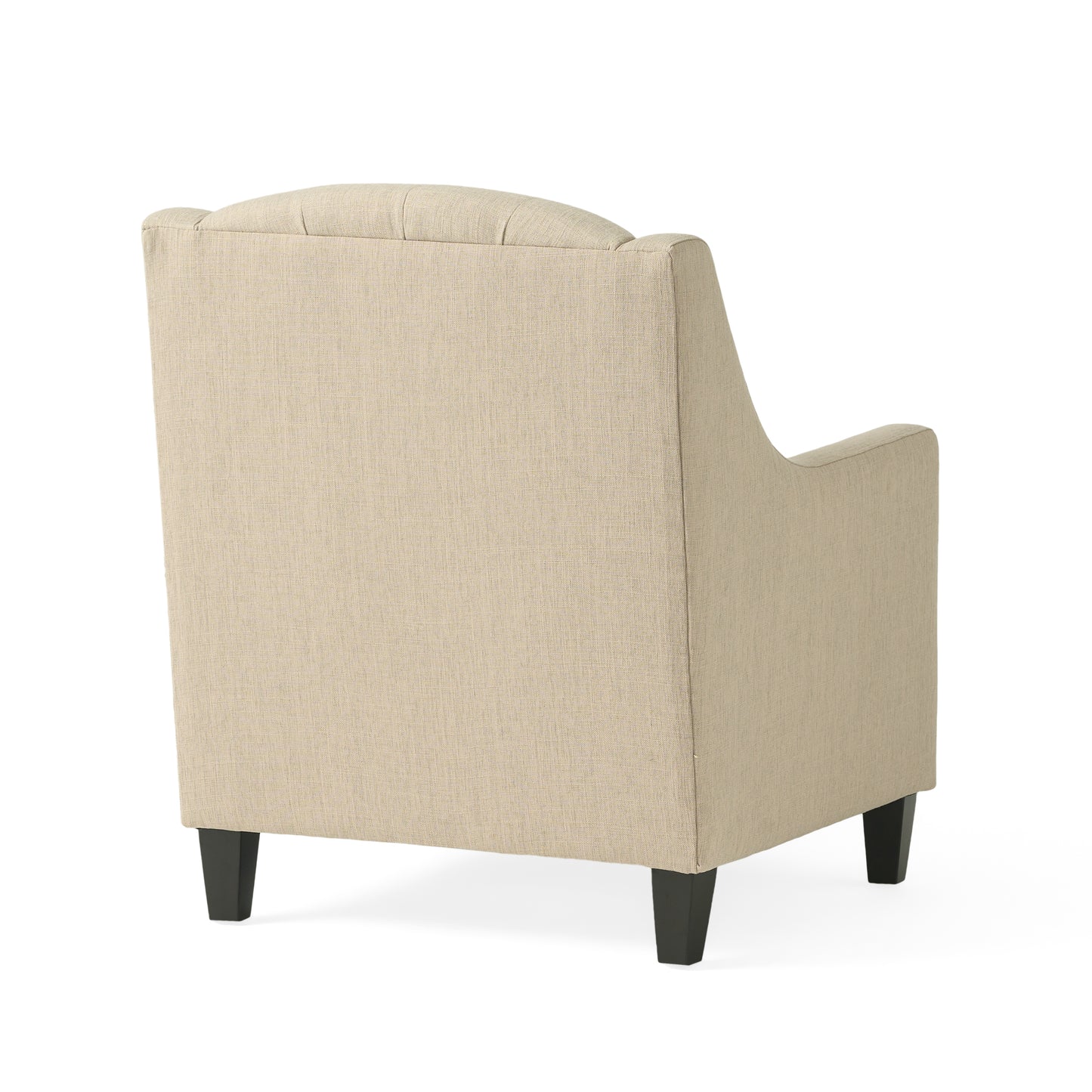 Upholstered Armchair with Ottoman