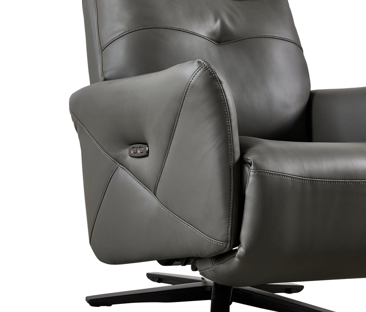 Recliner Chair With Dual Motor, Euro contemporary design, Adjustable Headrest, 360° Swivel USB Charge Port, New Living Style