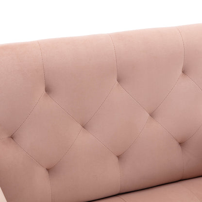 Accent Chair,leisure single sofa with Rose Golden feet