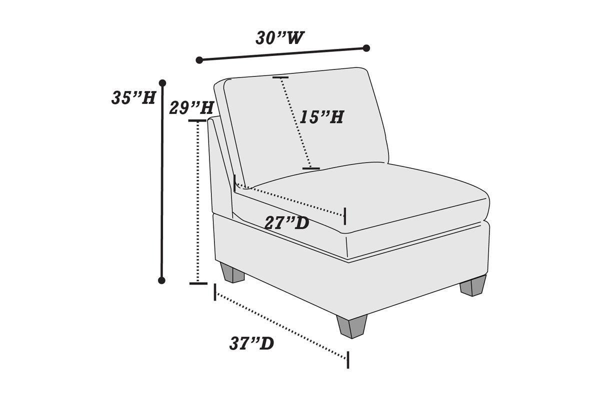 Living Room Furniture Grey Chenille Modular Sofa Set 8pc Set Large Family Sofa Modern Couch 4x Corner Wedge 3x Armless Chairs and 1x Ottoman Plywood