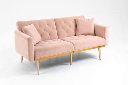 Velvet Sofa, Accent sofa .loveseat sofa with metal feet