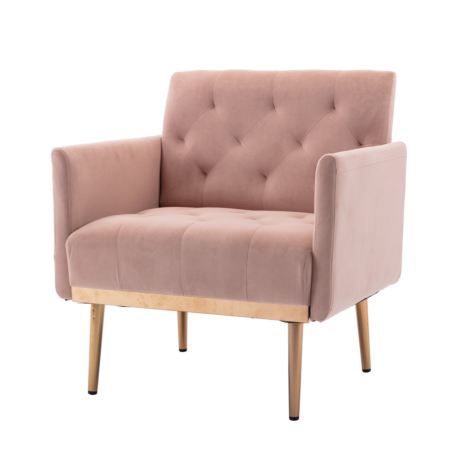 Accent Chair,leisure single sofa with Rose Golden feet